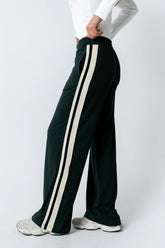 Avery Striped Pants in Green FINAL SALE