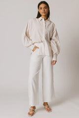 Winifred Button Up in Natural FINAL SALE