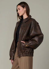 THE LUCA LEATHER BOMBER JACKET