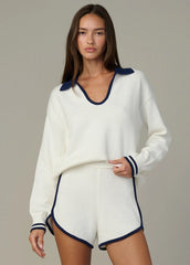 THE ROMIE POLO SWEATER