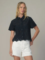 THE EYELET SHORT SLEEVE SHIRT