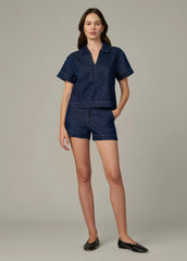 THE LILLIAN DENIM POPOVER SHIRT