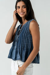 Caiden Pleated Top