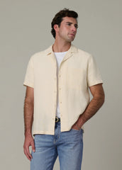 SHORT SLEEVE CAMP COLLAR SHIRT