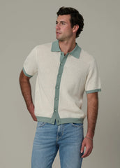 SHORT SLEEVE CROCHET CABANA CARDIGAN