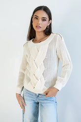 Brynn Braided Sweater FINAL SALE