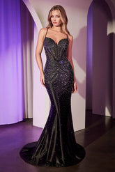 Cher Gown Micro Crystal Embellished Dress