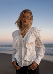 THE POPLIN RUFFLE SHIRT
