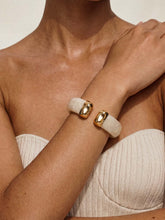 Carved Relic Resin Cuff Bracelet