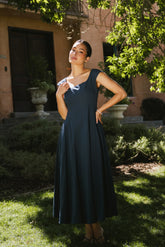 Colin Midi Dress in Navy FINAL SALE