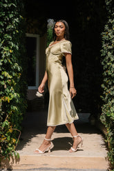 Austia Midi Dress in Green