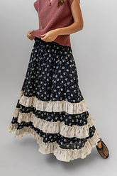Aries Floral Maxi Skirt FINAL SALE