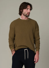 LONG SLEEVE WAFFLE TEE