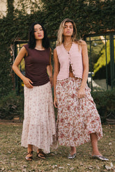 Brianni Floral Midi Skirt FINAL SALE