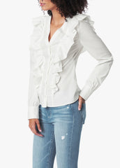 THE POPLIN RUFFLE SHIRT