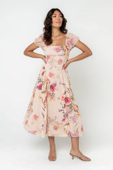Carly Floral Midi Dress