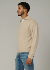RELAXED POLO SWEATER