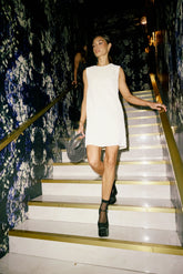 Bessie Sequin Mini Dress in Cream FINAL SALE