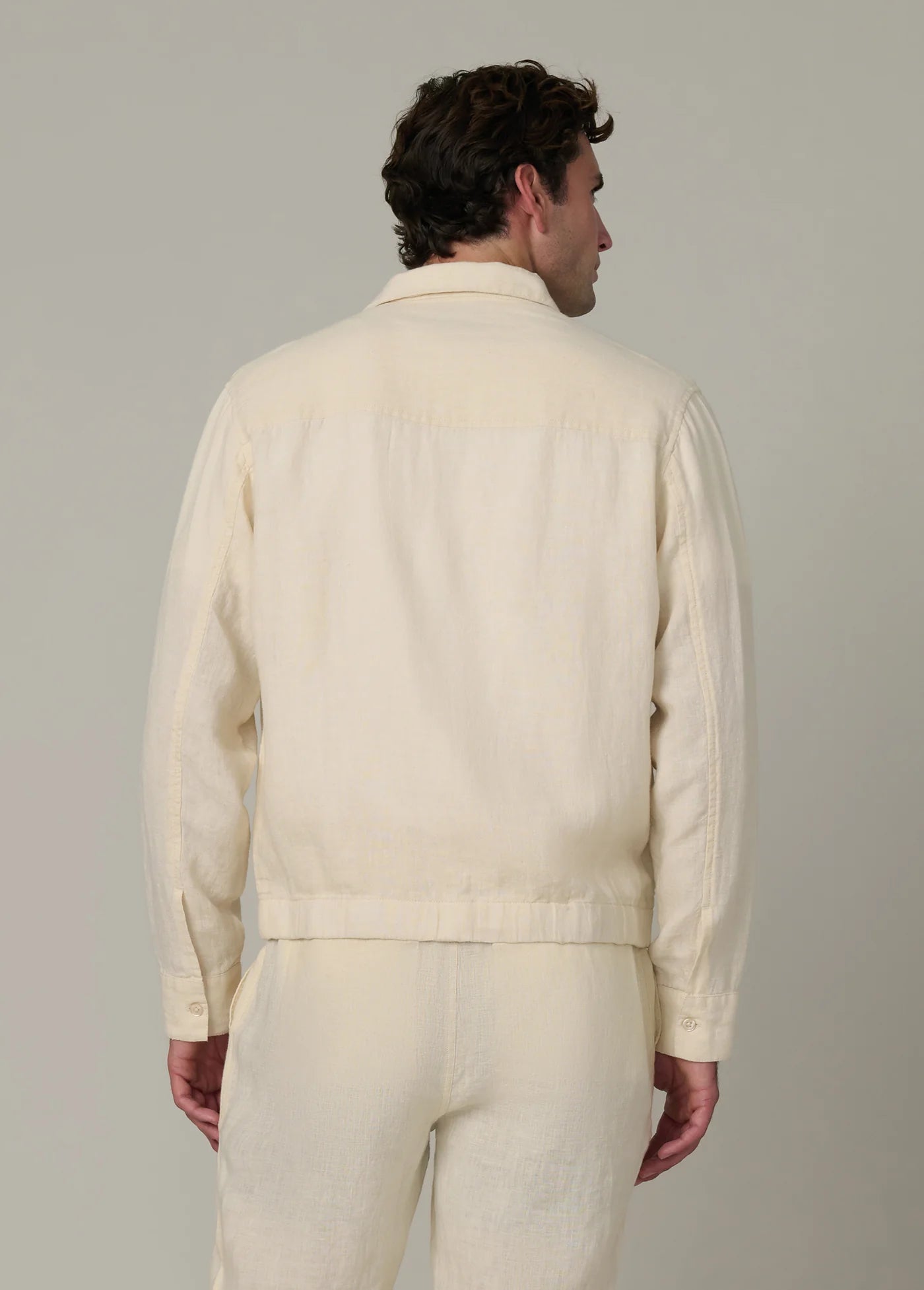 LINEN ZIP JACKET