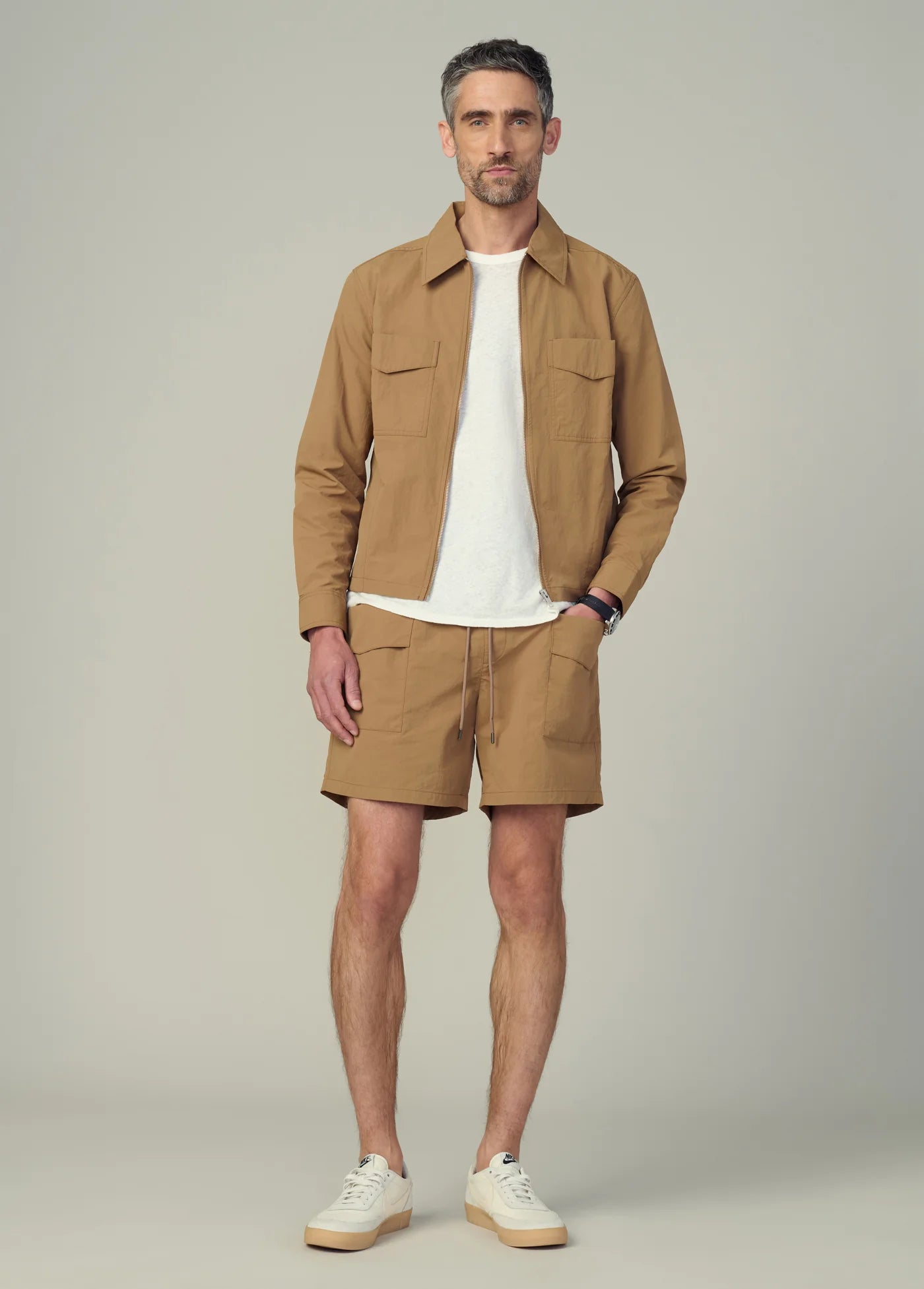MODERN UTILITARIAN ZIP SHIRT