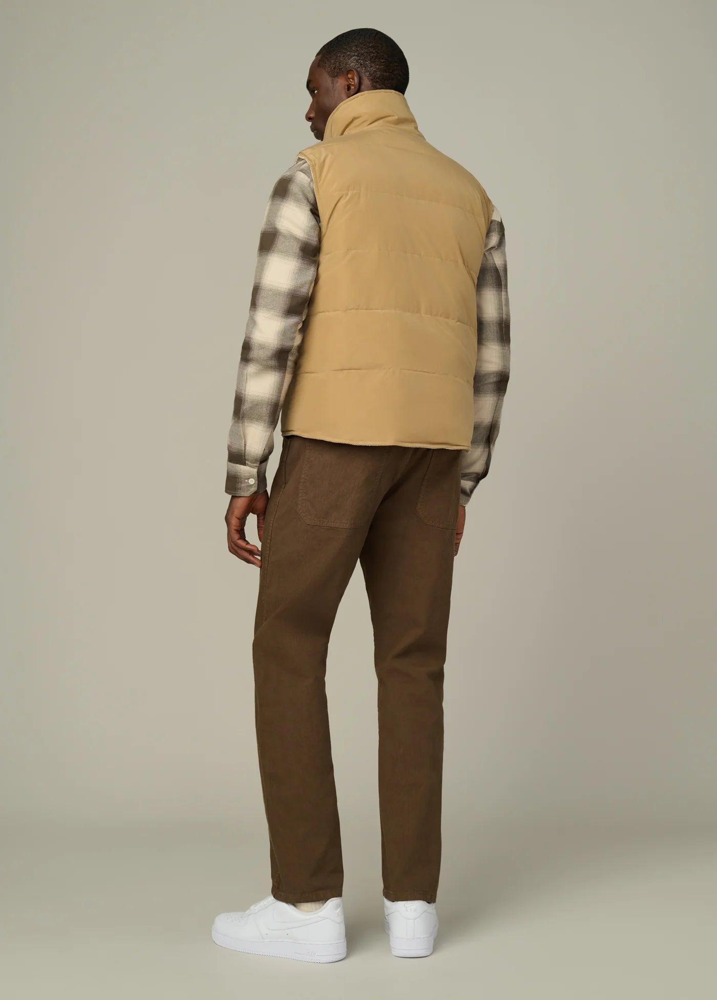 REVERSIBLE CORDUROY PUFFER