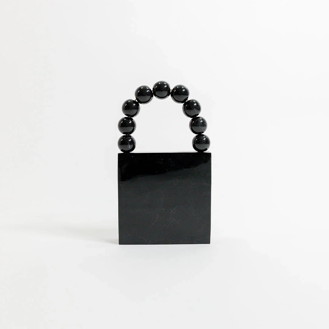 Twinkling Noir Mosaic Clutch