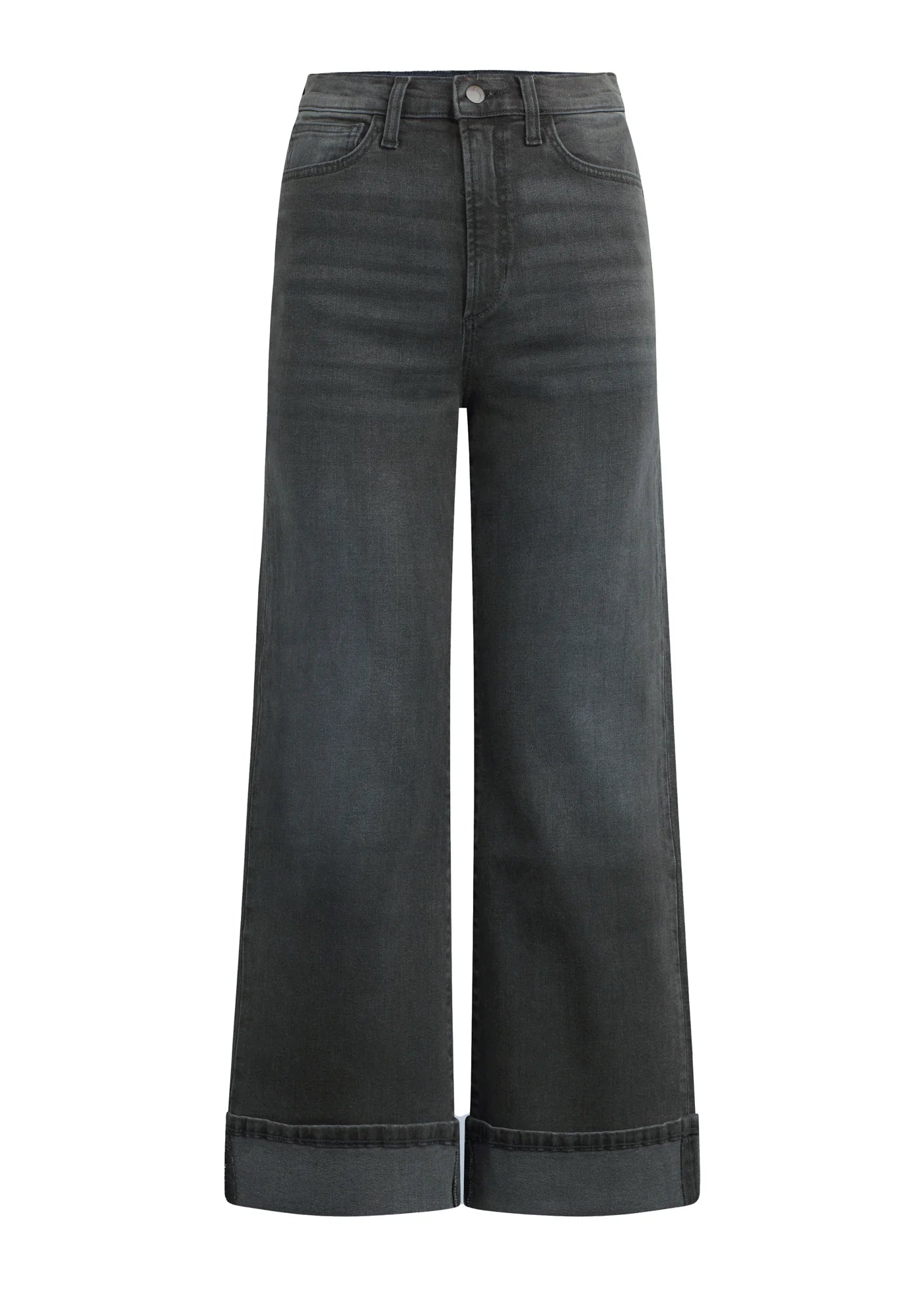 WIDE LEG CUFFED ANKLE