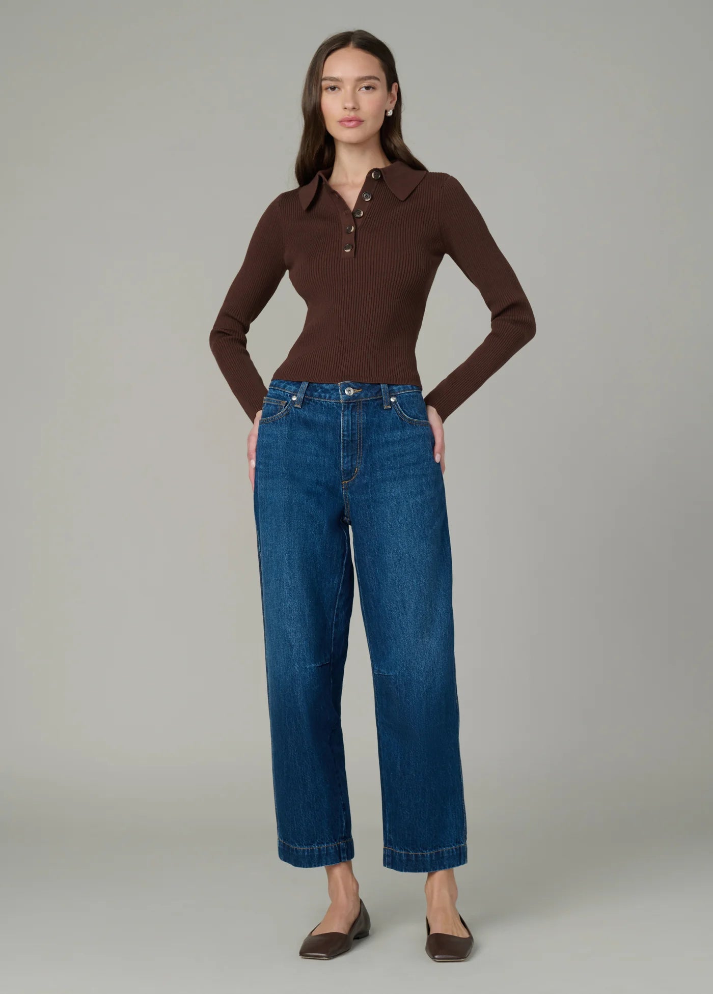 THE LISA POLO SWEATER