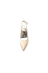 Satin Pointed Toe Ankle Strap Chunky Heels