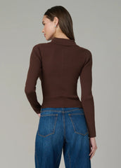 THE LISA POLO SWEATER