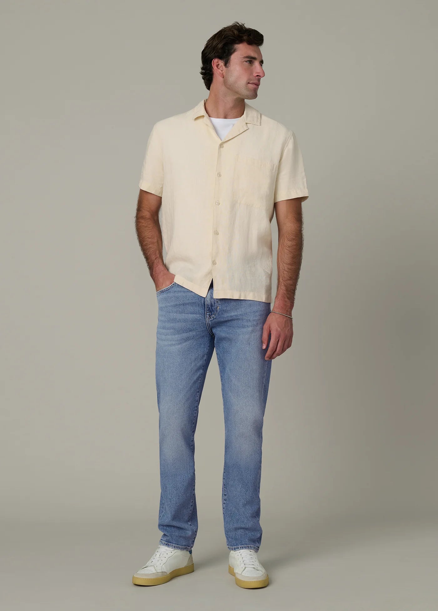 SHORT SLEEVE CAMP COLLAR SHIRT