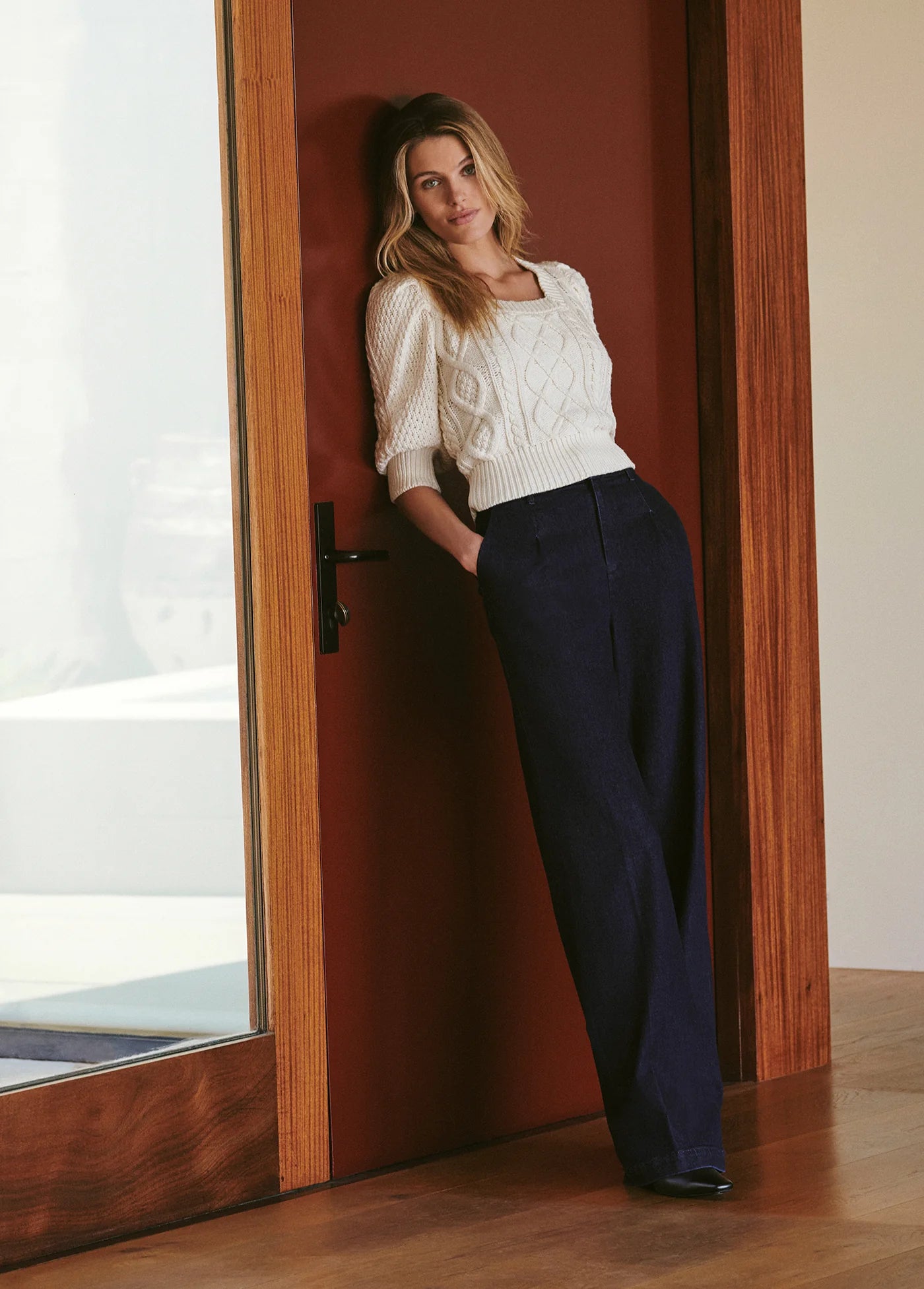 THE DENIM FLAUNT TROUSER