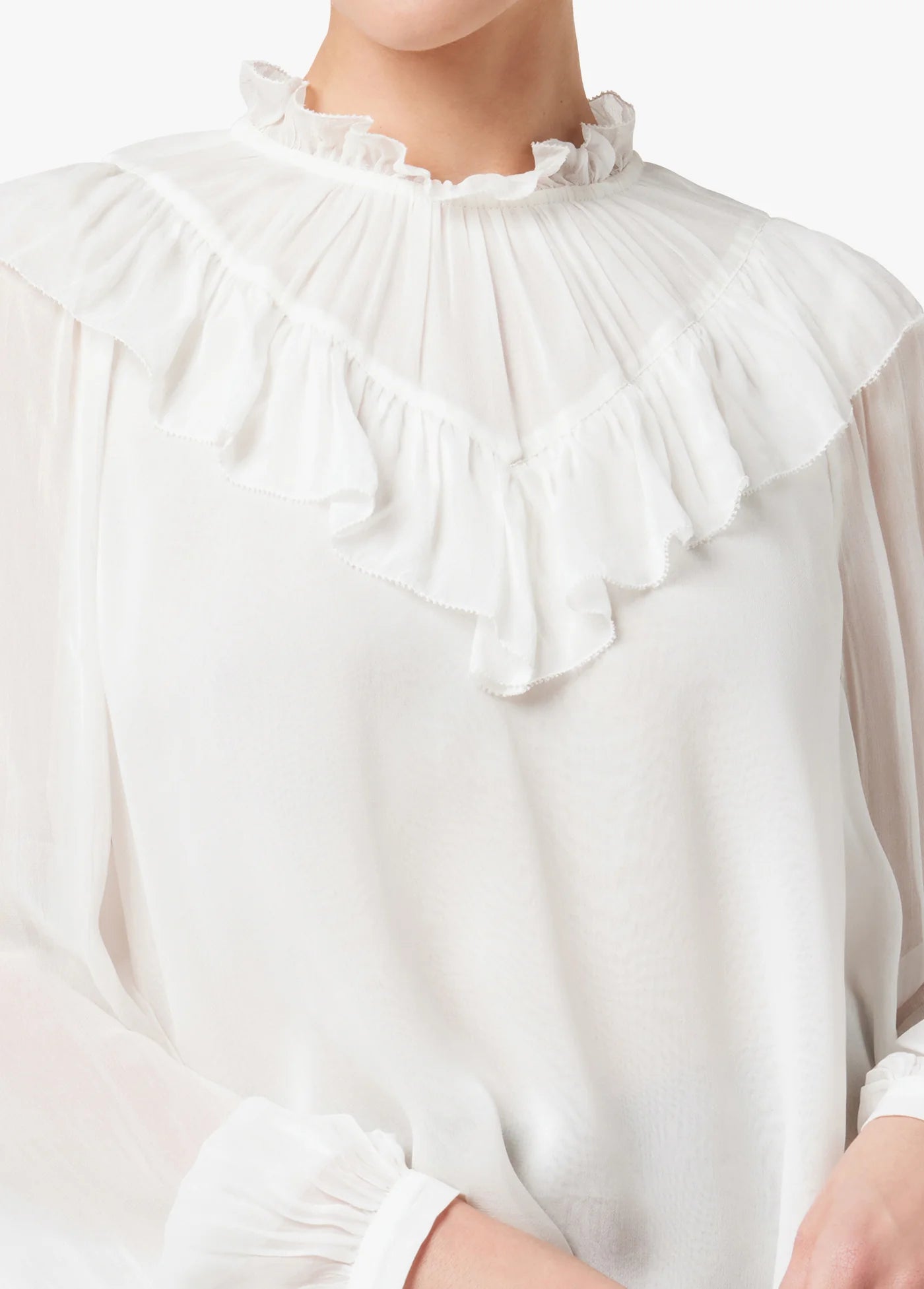 BAILEY RUFFLE BLOUSE