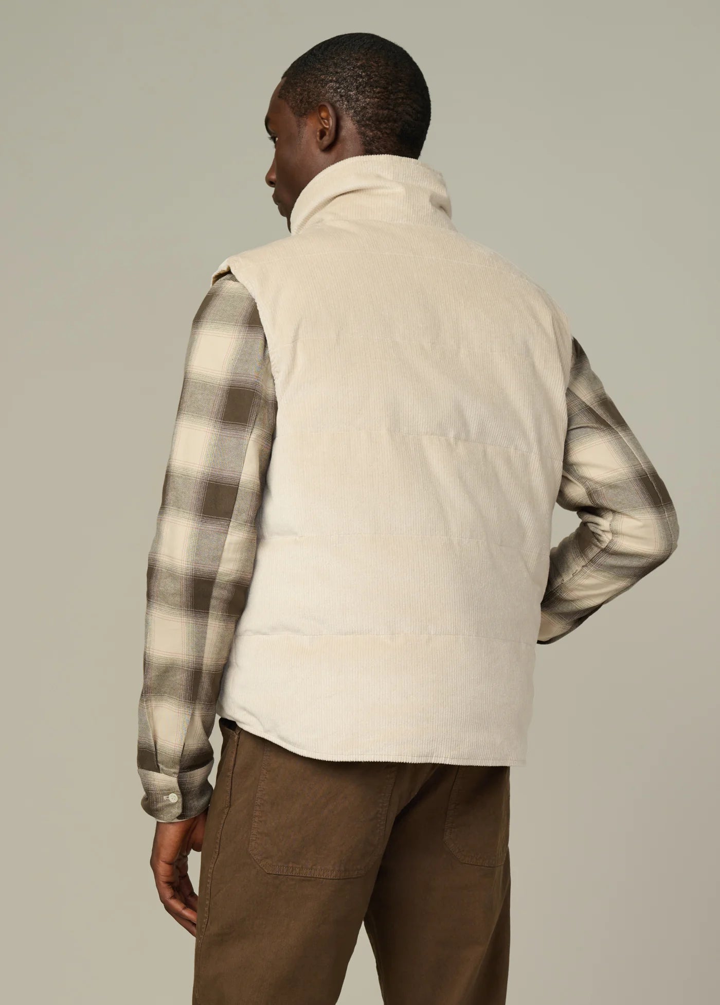 REVERSIBLE CORDUROY PUFFER