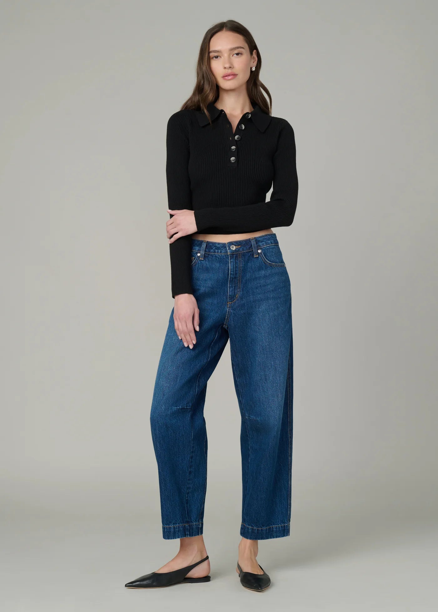 THE LISA POLO SWEATER