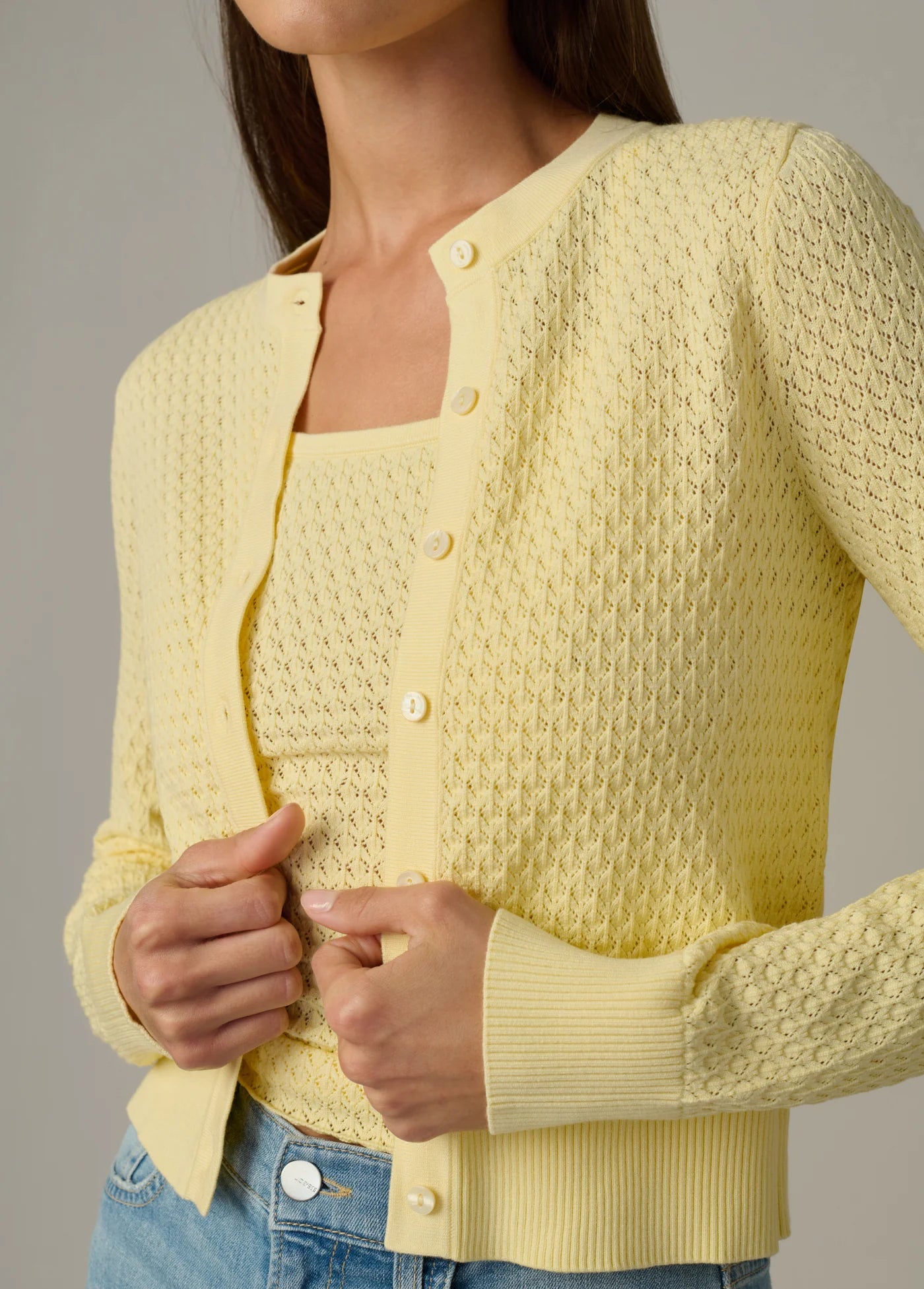 THE POINTELLE DANI CARDIGAN