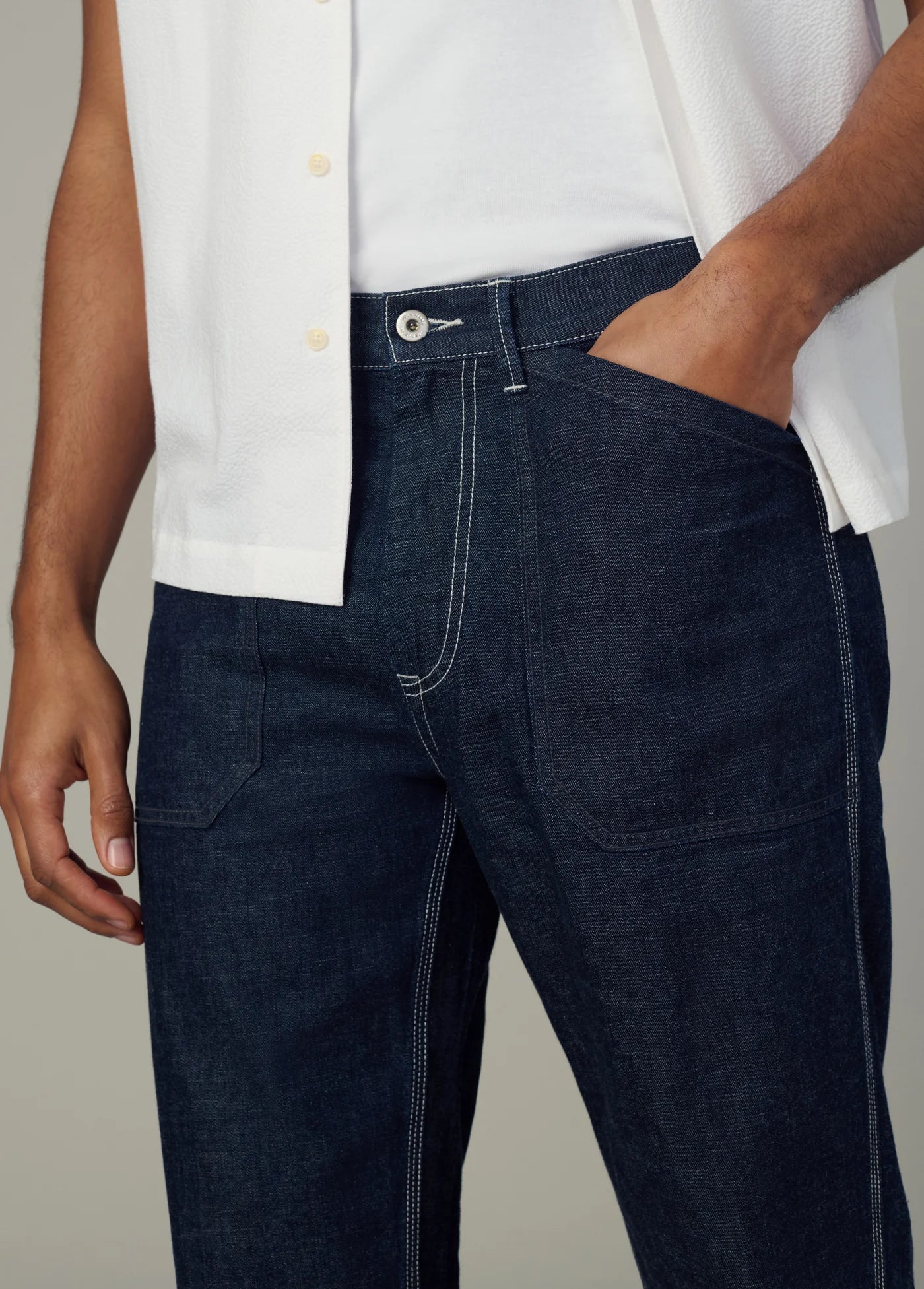 UTILITARIAN CHAMBRAY PANT