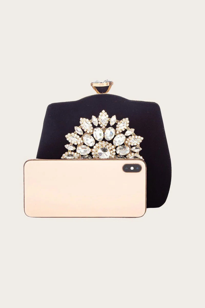 Black Beading Handbag