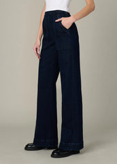 THE SIDE ZIP WIDE LEG