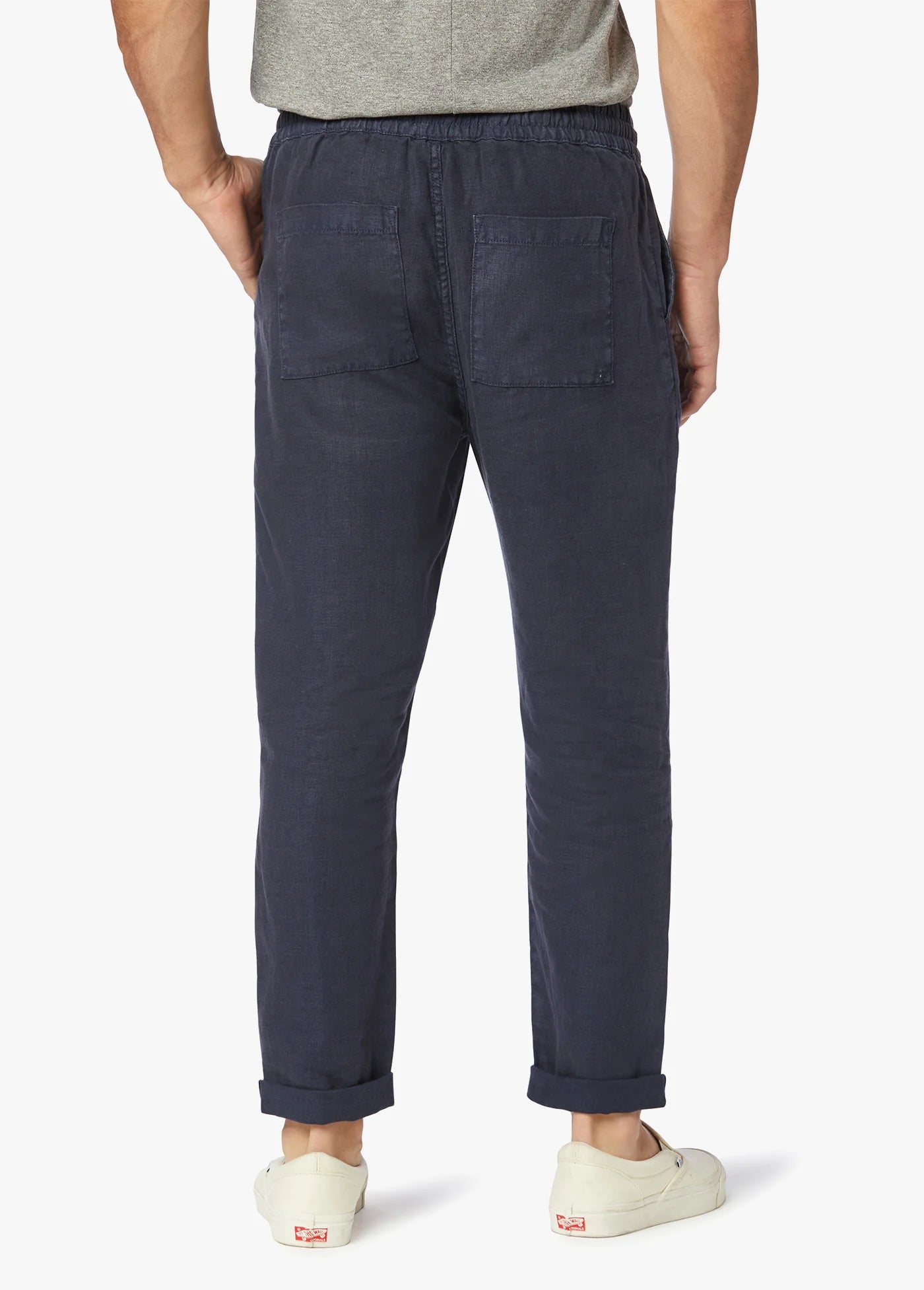 LINEN DRAWSTRING TROUSERS