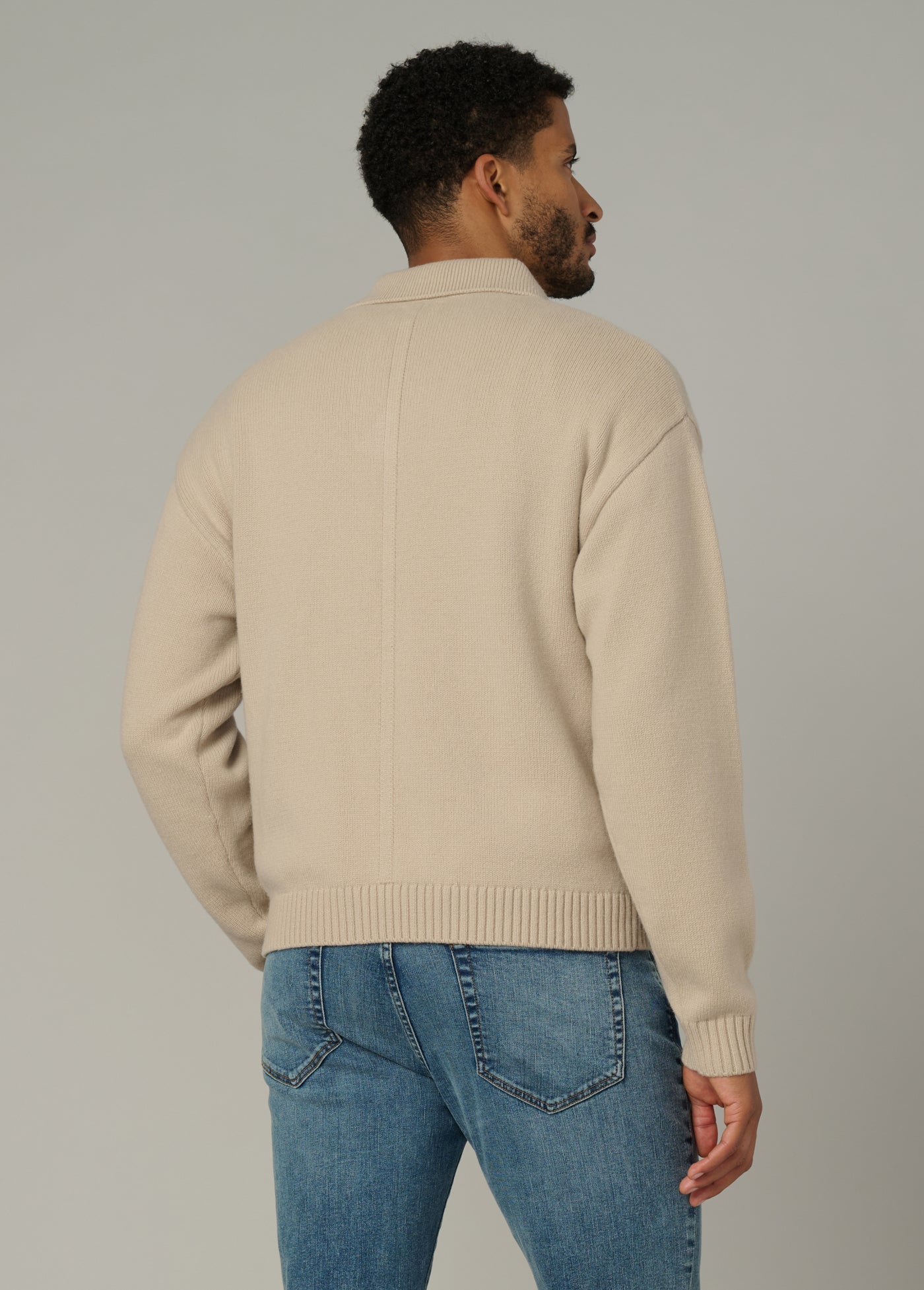RELAXED POLO SWEATER