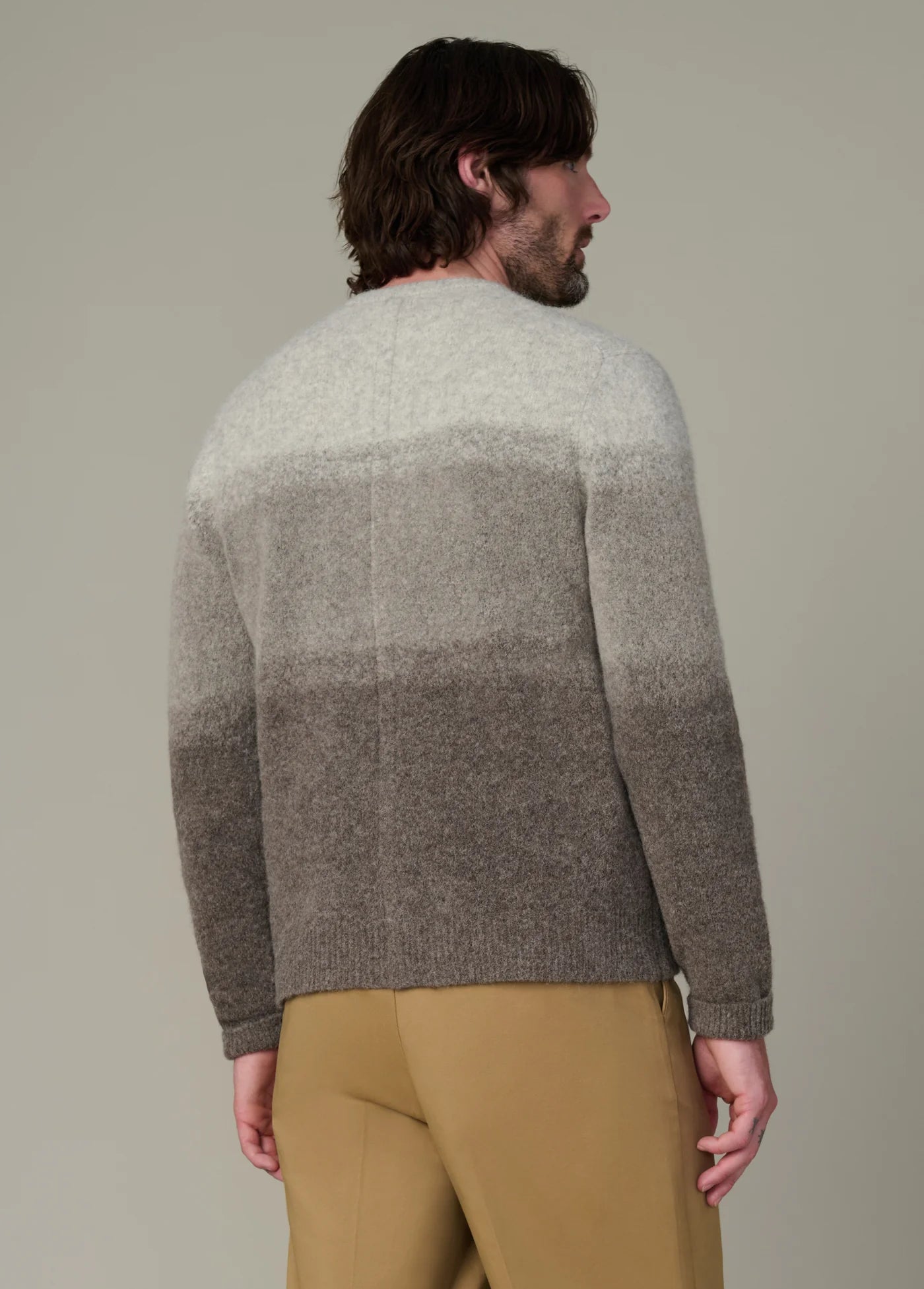 OMBRE STRIPED CREW NECK