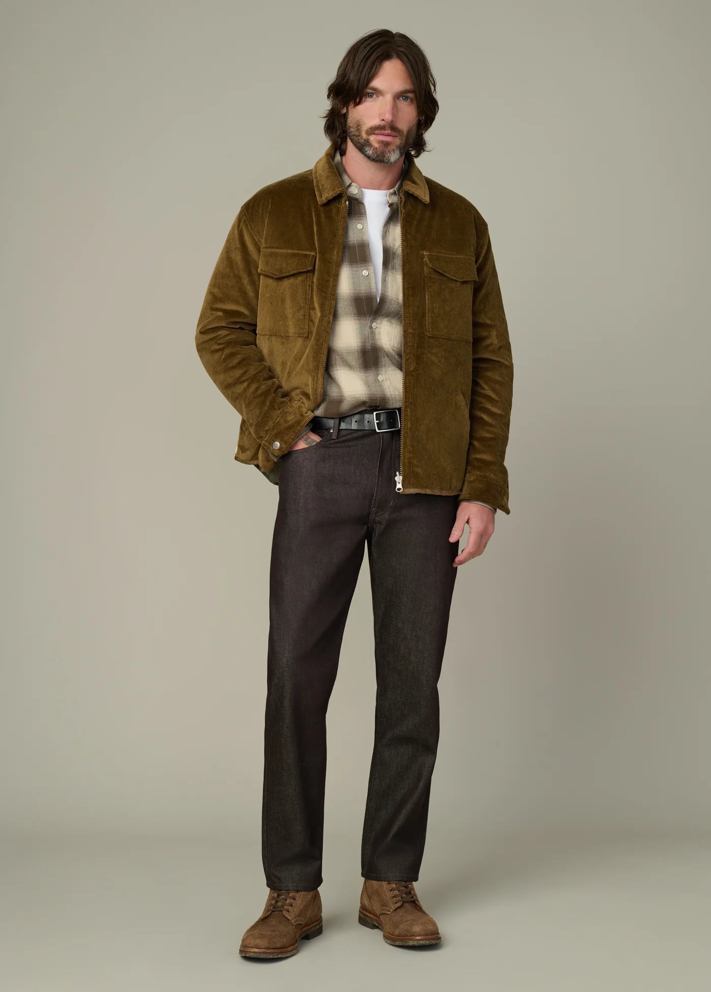 ZIP CORDUROY JACKET