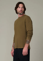 LONG SLEEVE WAFFLE TEE
