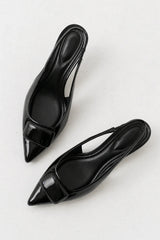 Nena Slingback Heels in Black