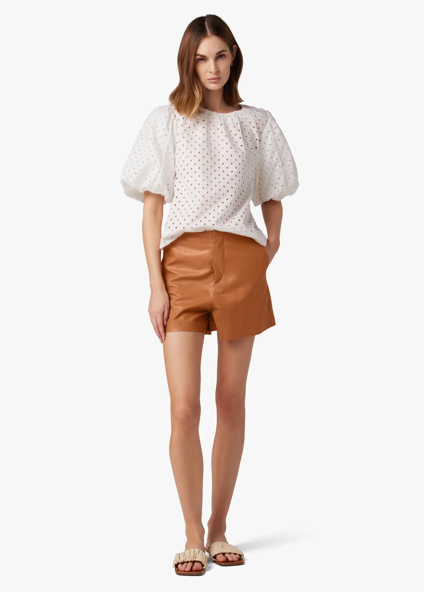THE JOHNNIE VEGAN LEATHER SHORT