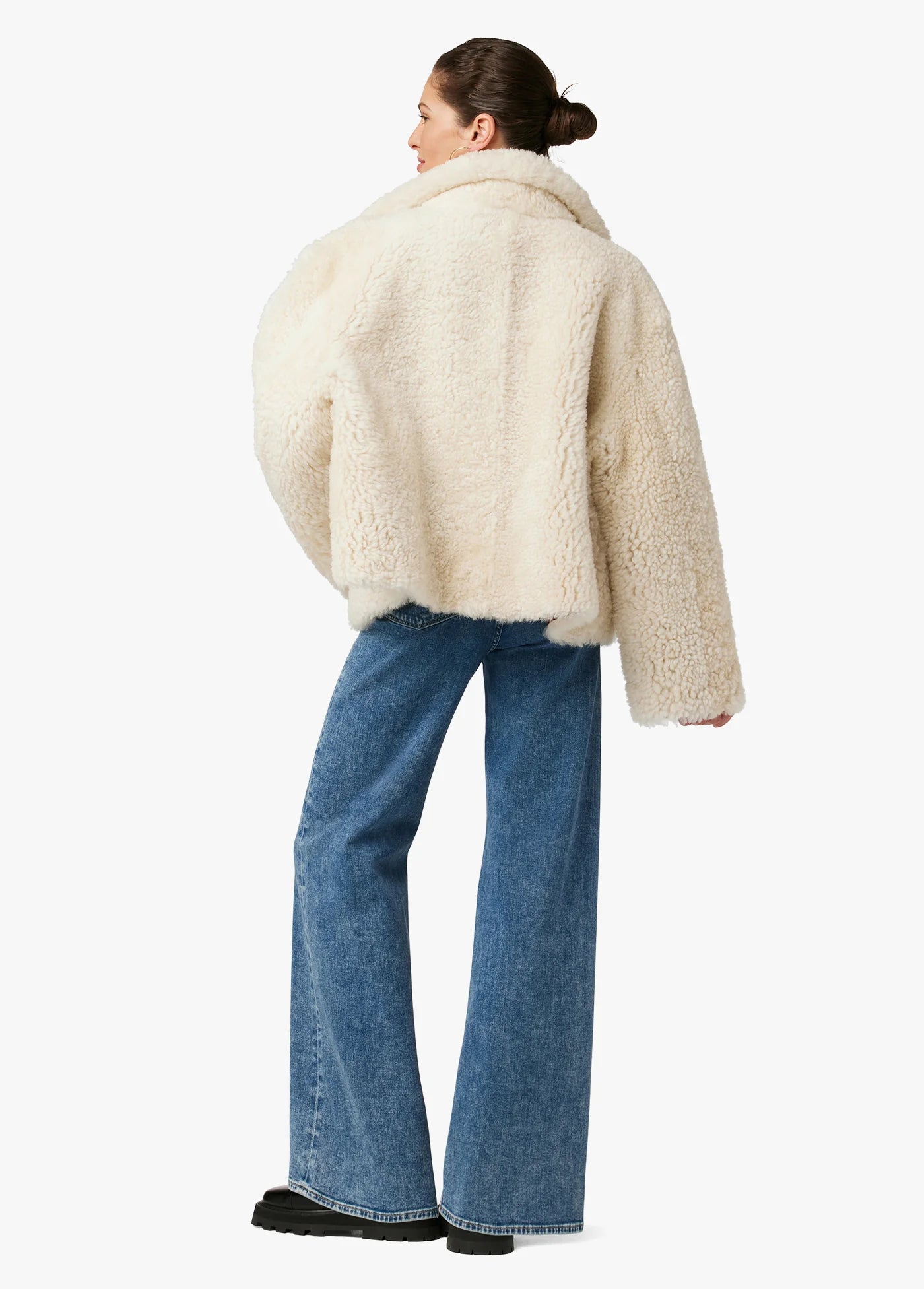 THE LISA REVERSIBLE SHEARLING LEATHER JACKET