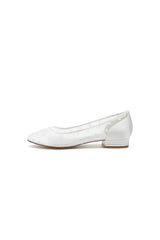 Simple Pointed Toe Mesh Slip on Low Heels