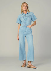 DENIM TRUCKER JUMPSUIT