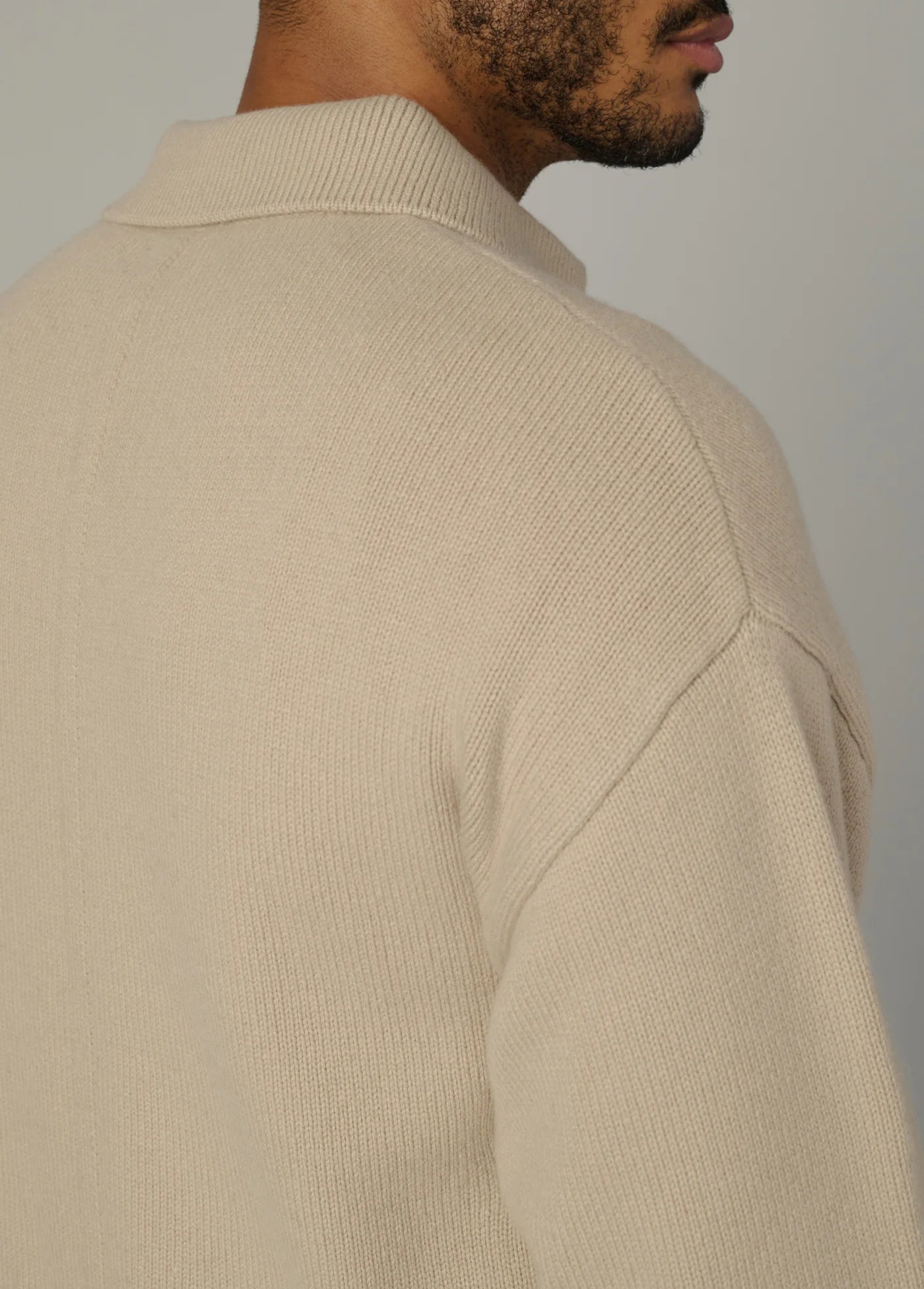 RELAXED POLO SWEATER